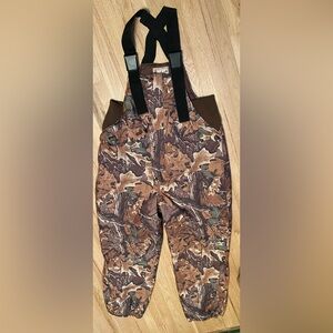 Woolrich GORTEX Camouflage Hunting Insulated Bib Overalls Men’s Sz XL.